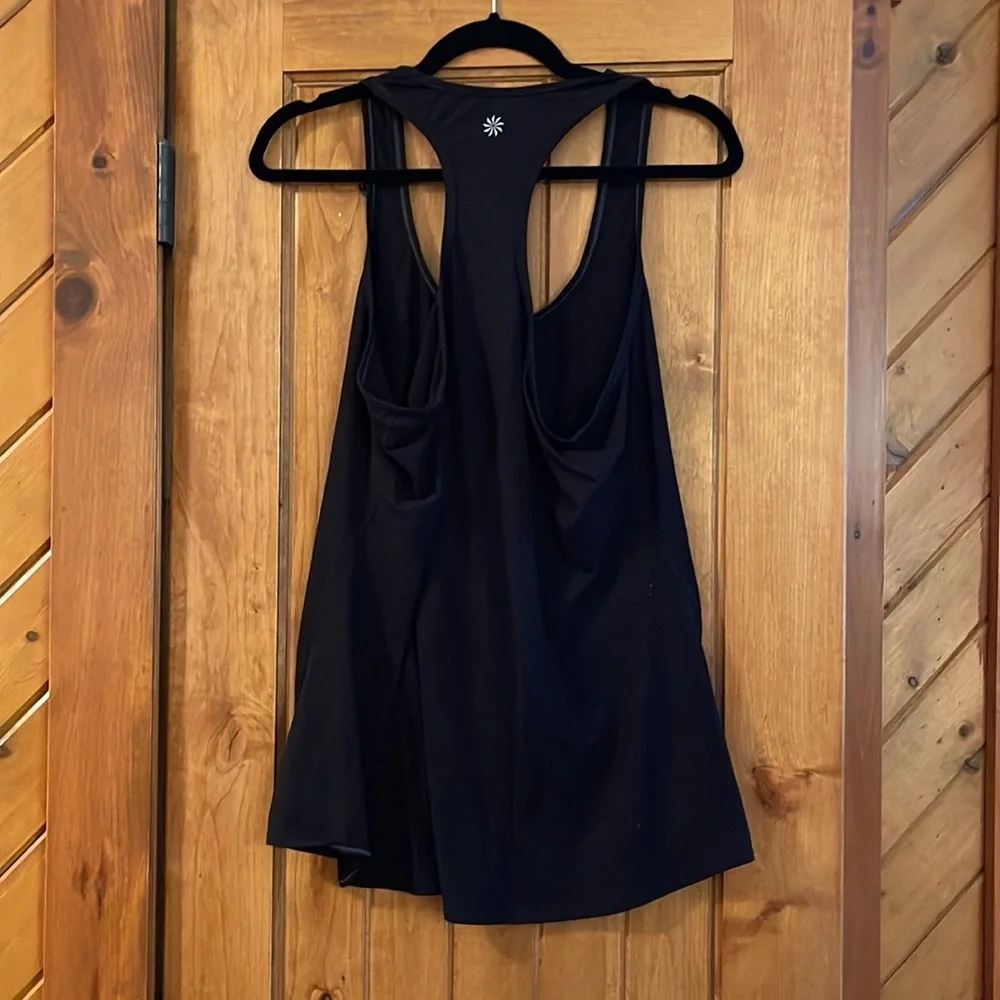 Athleta T-neck Rackerback Scoop Neck Long Workout Tank - Picture 6 of 6